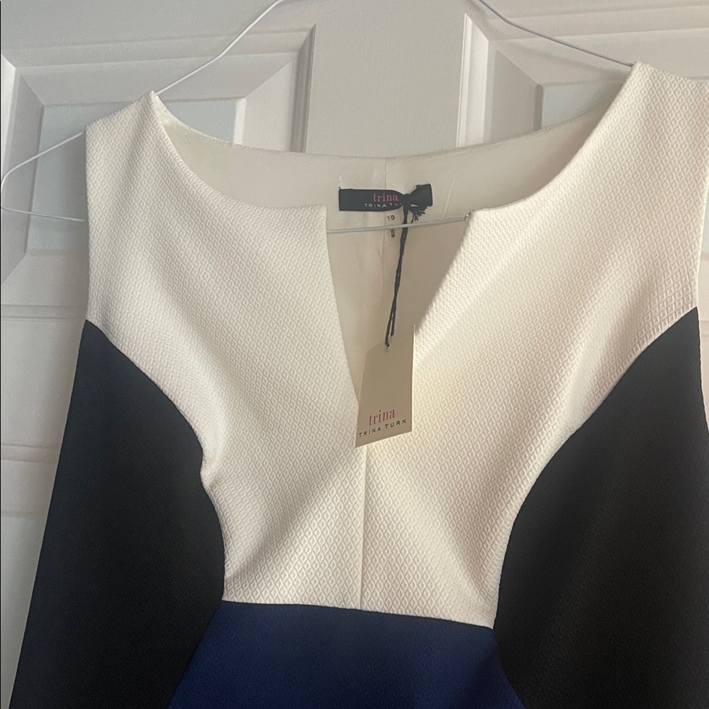 Trina Turk Evelyn Colorblock Sheath Dress 10 NWT